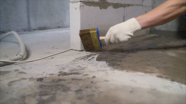 Crawl space vapor barrier installation in West College Corner, IN